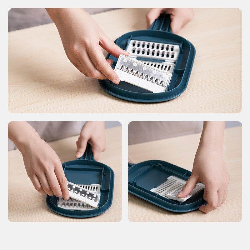 Multifunctional Vegetable Cutter & Slicer: Peel, Grate, Slice Effortlessly - Killer Products
