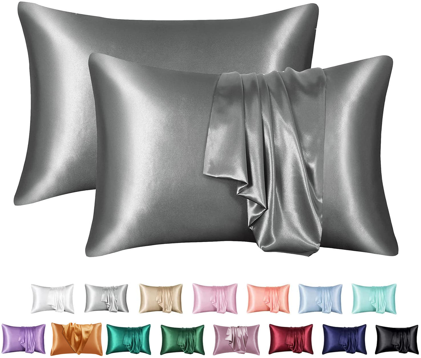 Silk Solid Color Satin Pillowcase Envelope Pillow - Luxurious Comfort - Killer Products