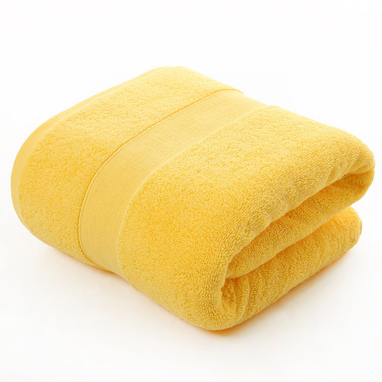 Luxurious Cotton Thickened Plain Colored Bath Towel: Ultimate Comfort - Killer Products