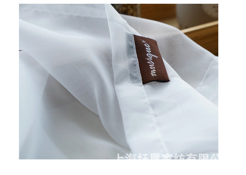 Modern And Simple Pure Color Cotton Linen Light Curtain - Killer Products