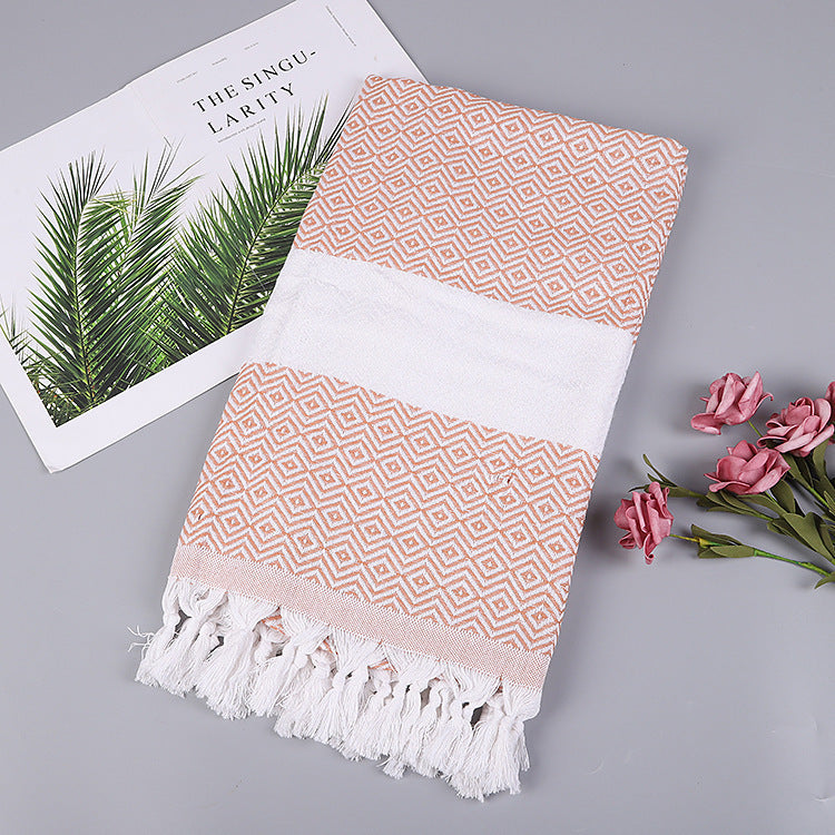 Luxurious Handmade Tassel Blanket Turkish Beach Towel – Vibrant Colors - Killer Products
