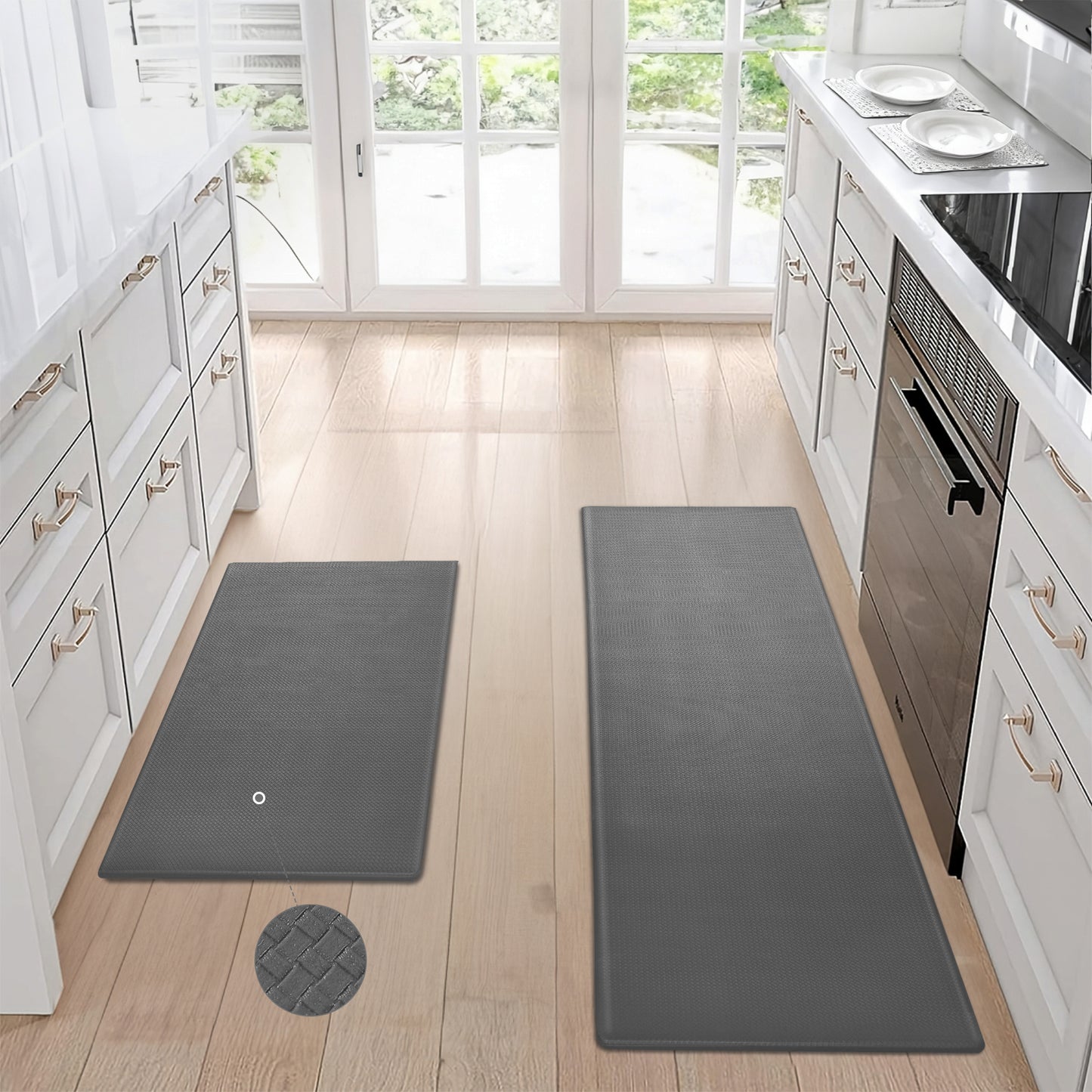 Kitchen Floor Mat Set: Non-Slip, Waterproof, Easy to Scrub - Killer Products