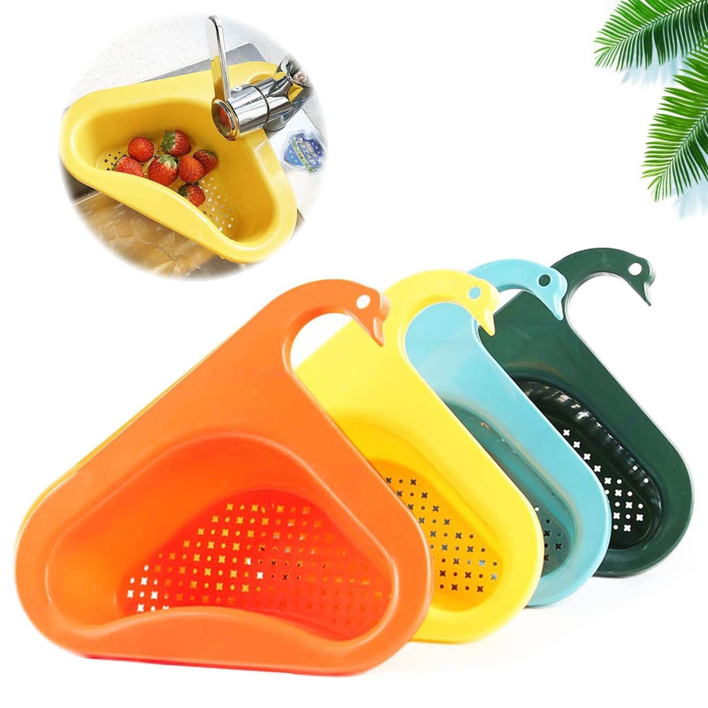 Swan Drain Basket: Efficient Filter for Fruit and Vegetable Separation - Killer Products