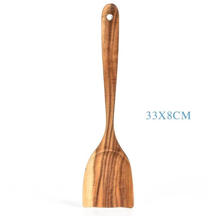Teak Natural Wood Tableware: Versatile Kitchen Tool Sets Collection - Killer Products