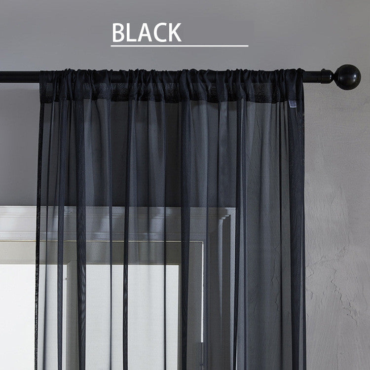 Modern And Simple Pure Color Cotton Linen Light Curtain - Killer Products