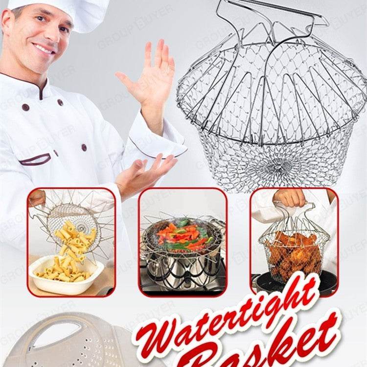 Stainless Steel Multi-function Foldable Deep Fry Cooking Basket - Killer Products