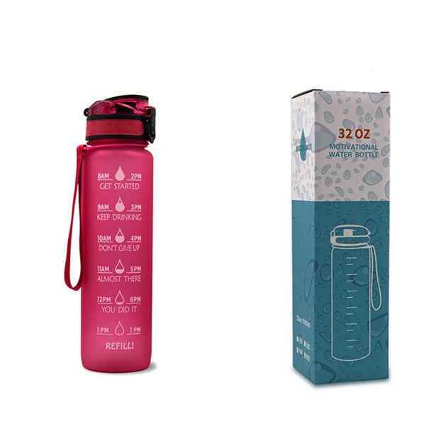1L Tritan Time Marker Water Bottle - Leakproof Sports Fitness - Killer Products
