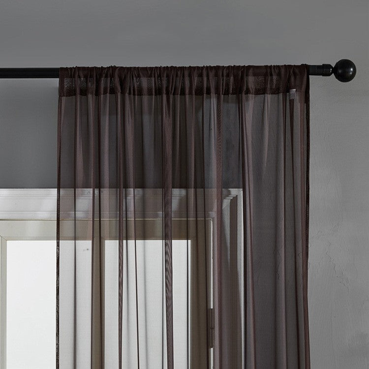 Modern And Simple Pure Color Cotton Linen Light Curtain - Killer Products