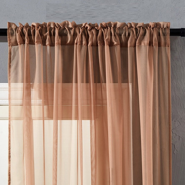 Modern And Simple Pure Color Cotton Linen Light Curtain - Killer Products