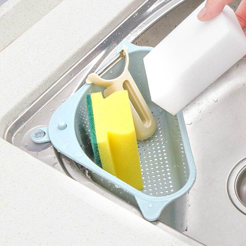 Versatile Kitchen Sink Multi-function Triangle Sponge Drain Rack - Killer Products