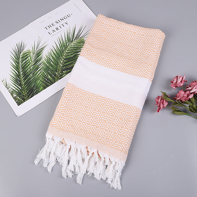Luxurious Handmade Tassel Blanket Turkish Beach Towel – Vibrant Colors - Killer Products