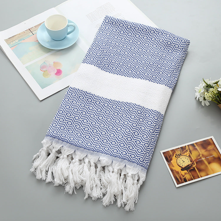 Luxurious Handmade Tassel Blanket Turkish Beach Towel – Vibrant Colors - Killer Products