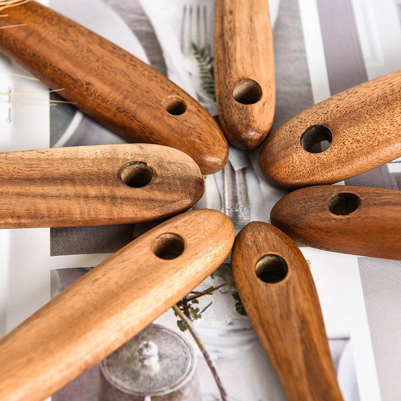 Teak Natural Wood Tableware: Versatile Kitchen Tool Sets Collection - Killer Products