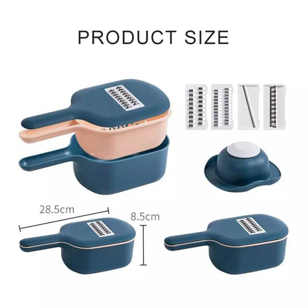 Multifunctional Vegetable Cutter & Slicer: Peel, Grate, Slice Effortlessly - Killer Products