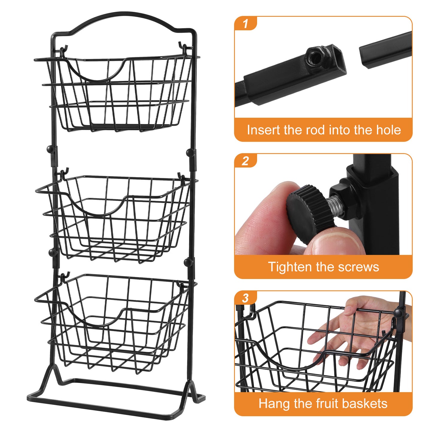 Simple Multi-layer Iron Shaken Storage Shelf for Vegetables - Killer Products
