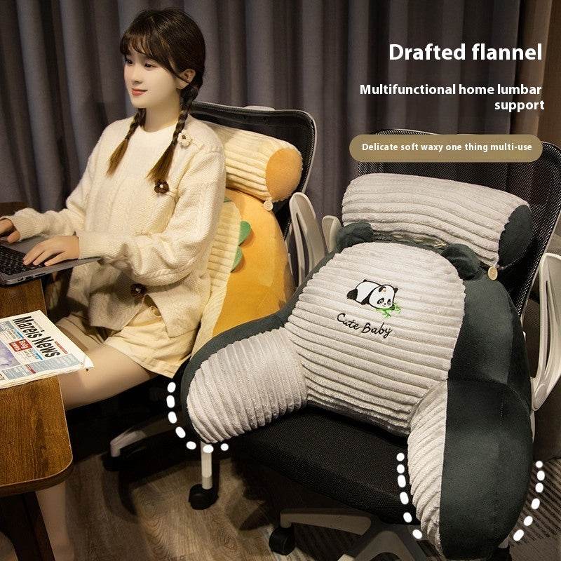 Striped Flannel Bedside Soft Upholstery Cushion: Cozy Animal Comfort - Killer Products