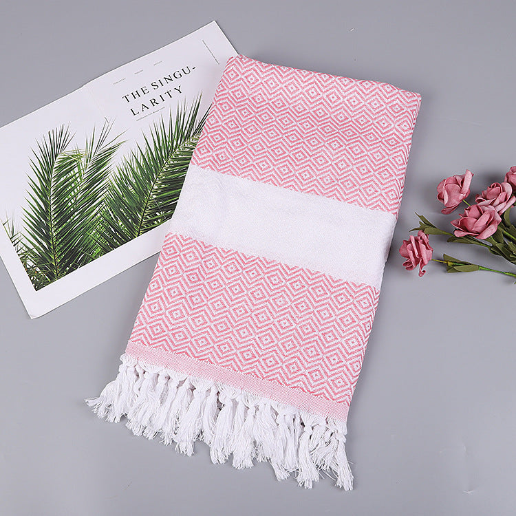 Luxurious Handmade Tassel Blanket Turkish Beach Towel – Vibrant Colors - Killer Products