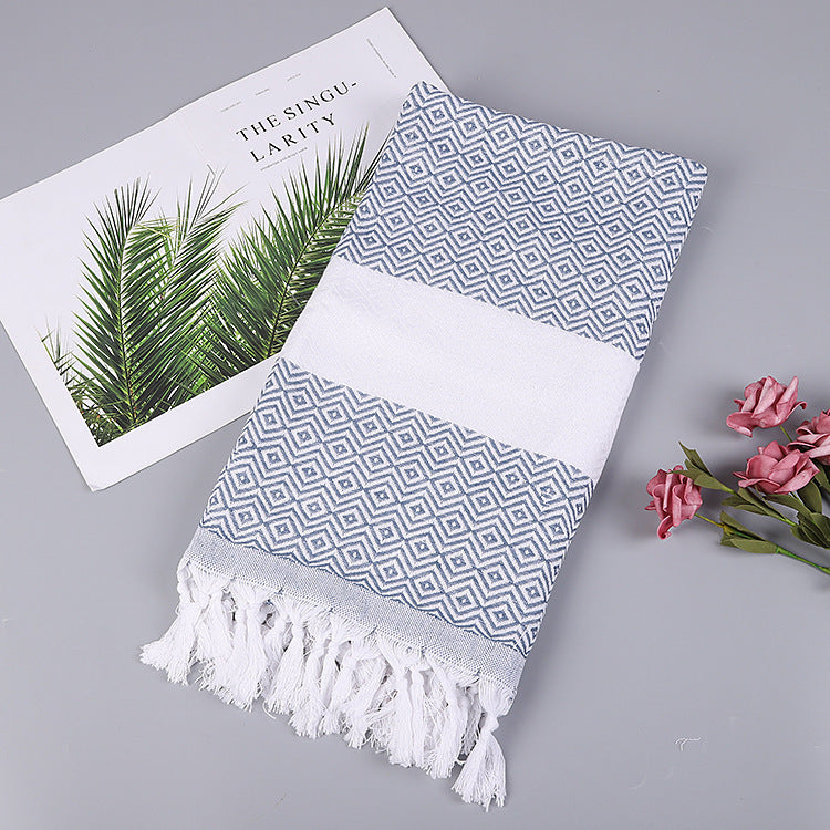 Luxurious Handmade Tassel Blanket Turkish Beach Towel – Vibrant Colors - Killer Products