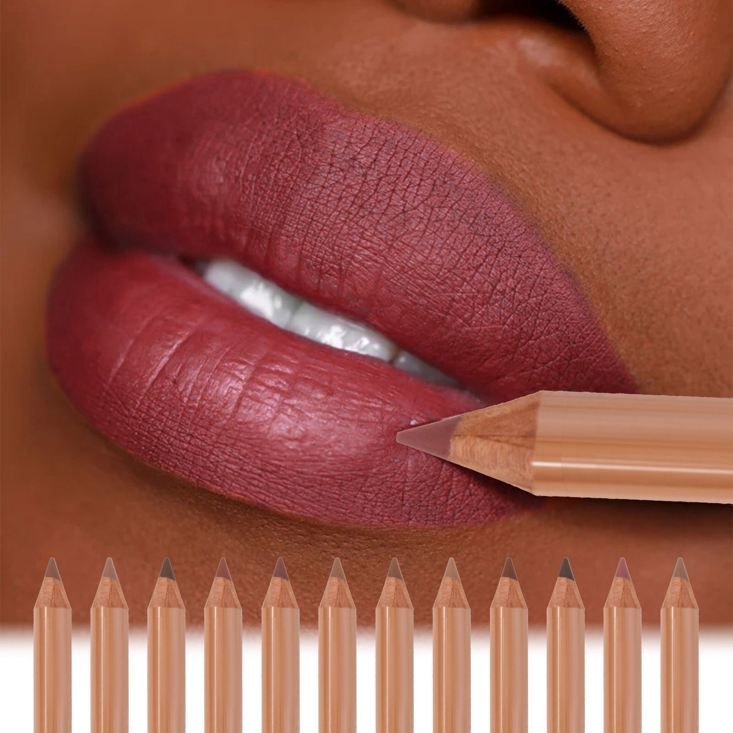 Nude Long Lasting Fadeless Makeup: Log Matte Lipstick Liner Suit - Killer Products