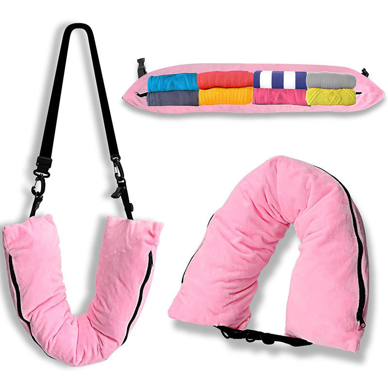 Refillable Travel Pillow Storage for Clothes in Portable Luggage - Killer Products