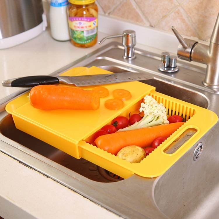 Multifunction Kitchen Chopping Blocks with Drain Basket Board - Killer Products