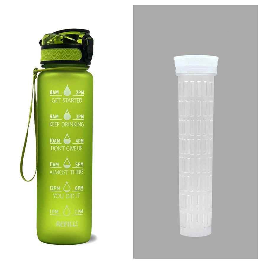 1L Tritan Time Marker Water Bottle - Leakproof Sports Fitness - Killer Products