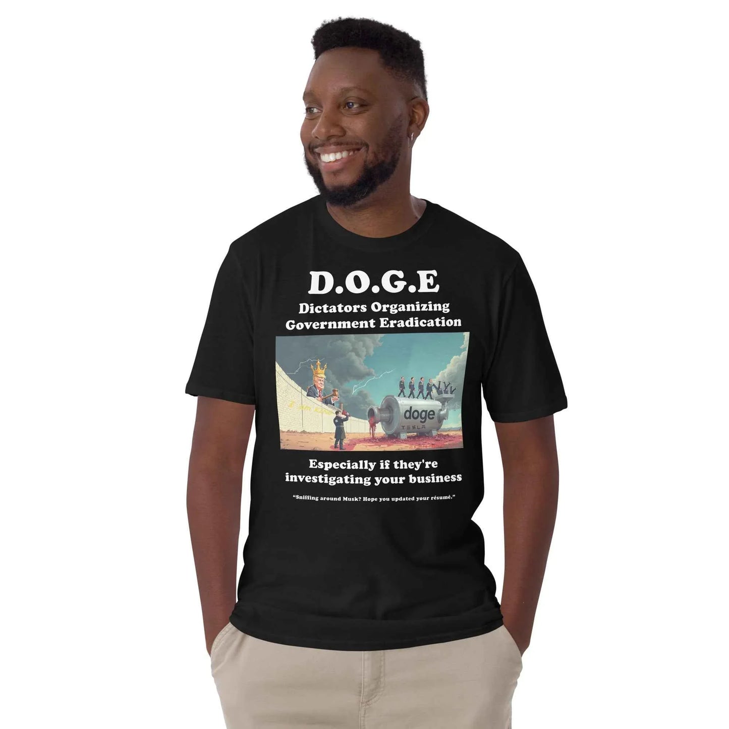 Dictators Organizing Government Eradication Unisex T-Shirt: Bold Political Statement - Killer Products