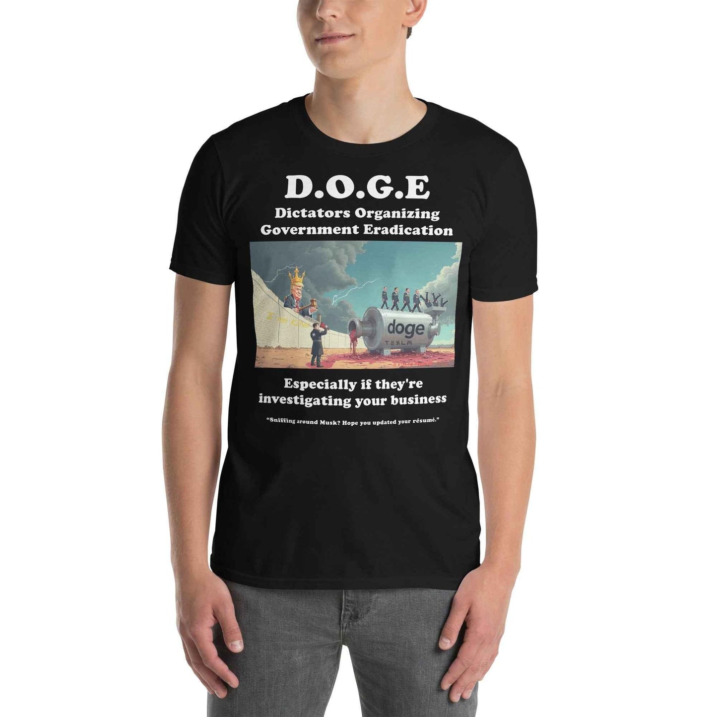 Dictators Organizing Government Eradication Unisex T-Shirt: Bold Political Statement - Killer Products