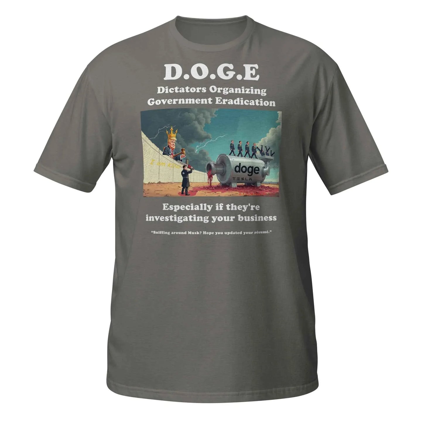 Dictators Organizing Government Eradication Unisex T-Shirt: Bold Political Statement - Killer Products