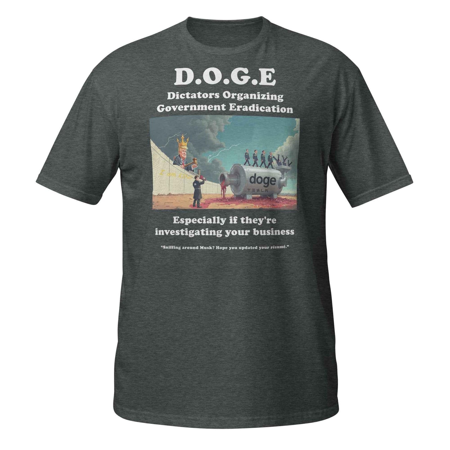 Dictators Organizing Government Eradication Unisex T-Shirt: Bold Political Statement - Killer Products
