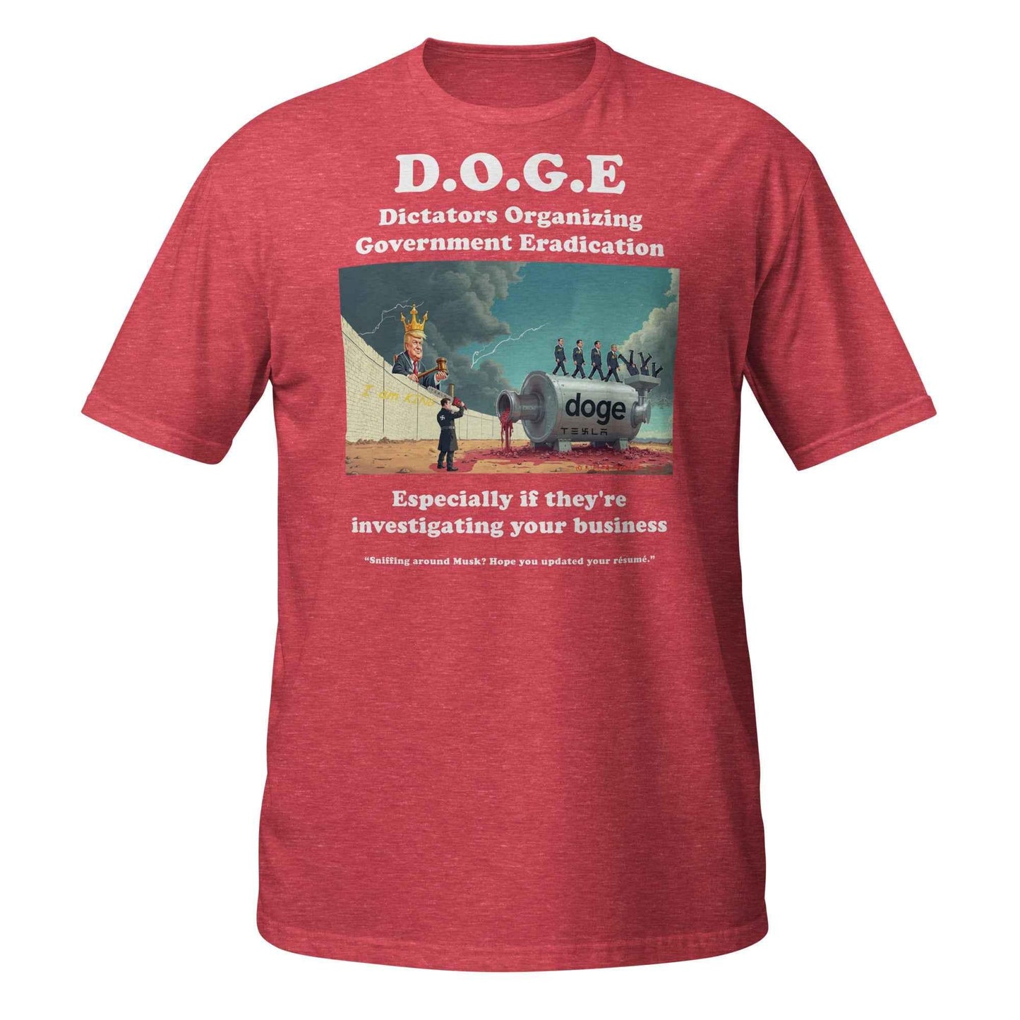 Dictators Organizing Government Eradication Unisex T-Shirt: Bold Political Statement - Killer Products