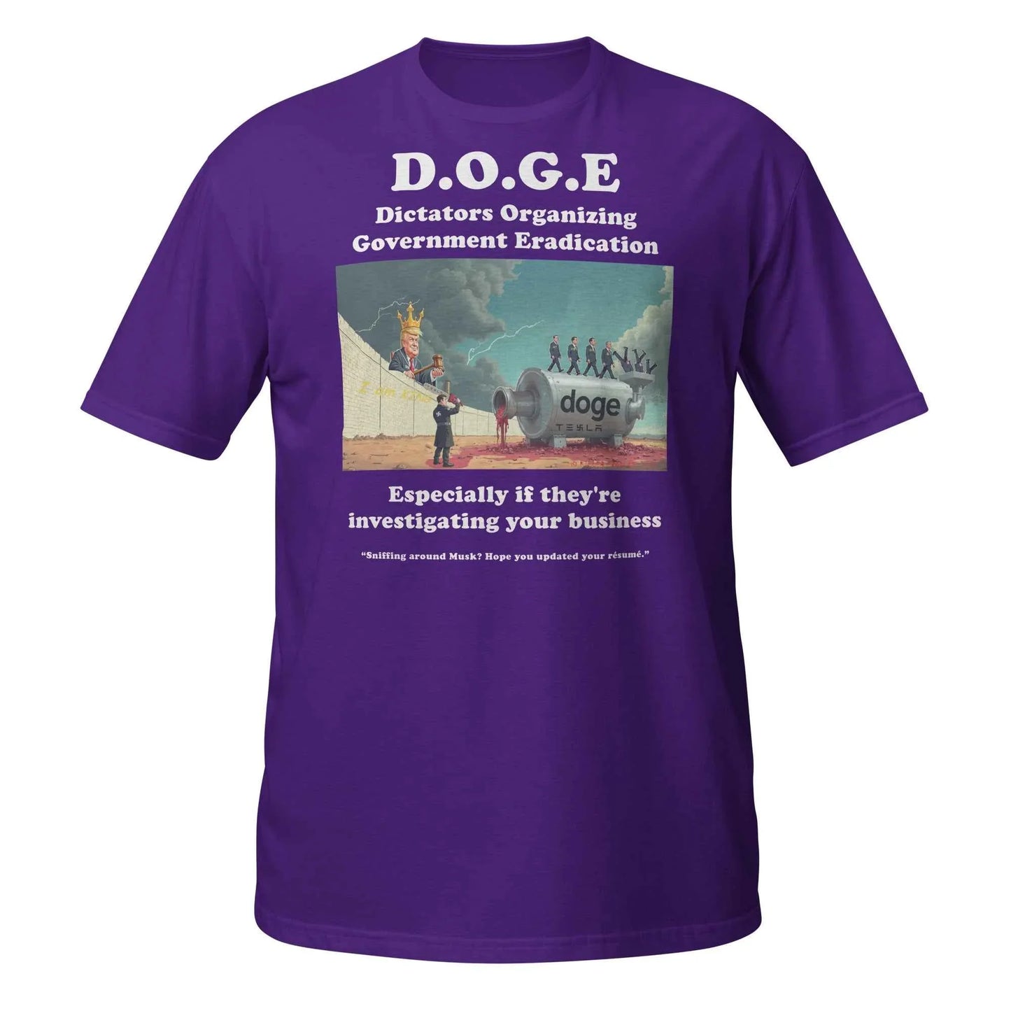 Dictators Organizing Government Eradication Unisex T-Shirt: Bold Political Statement - Killer Products