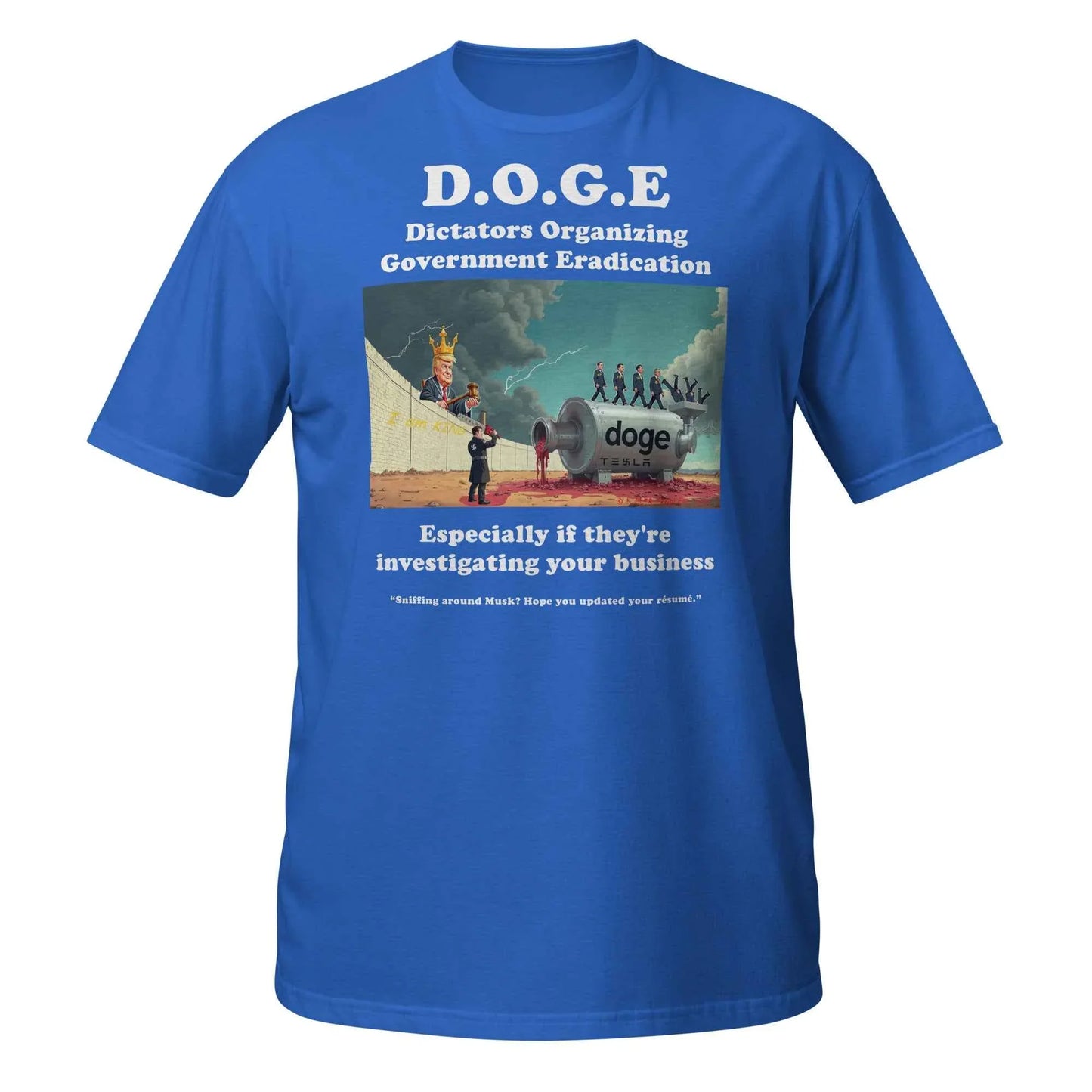 Dictators Organizing Government Eradication Unisex T-Shirt: Bold Political Statement - Killer Products