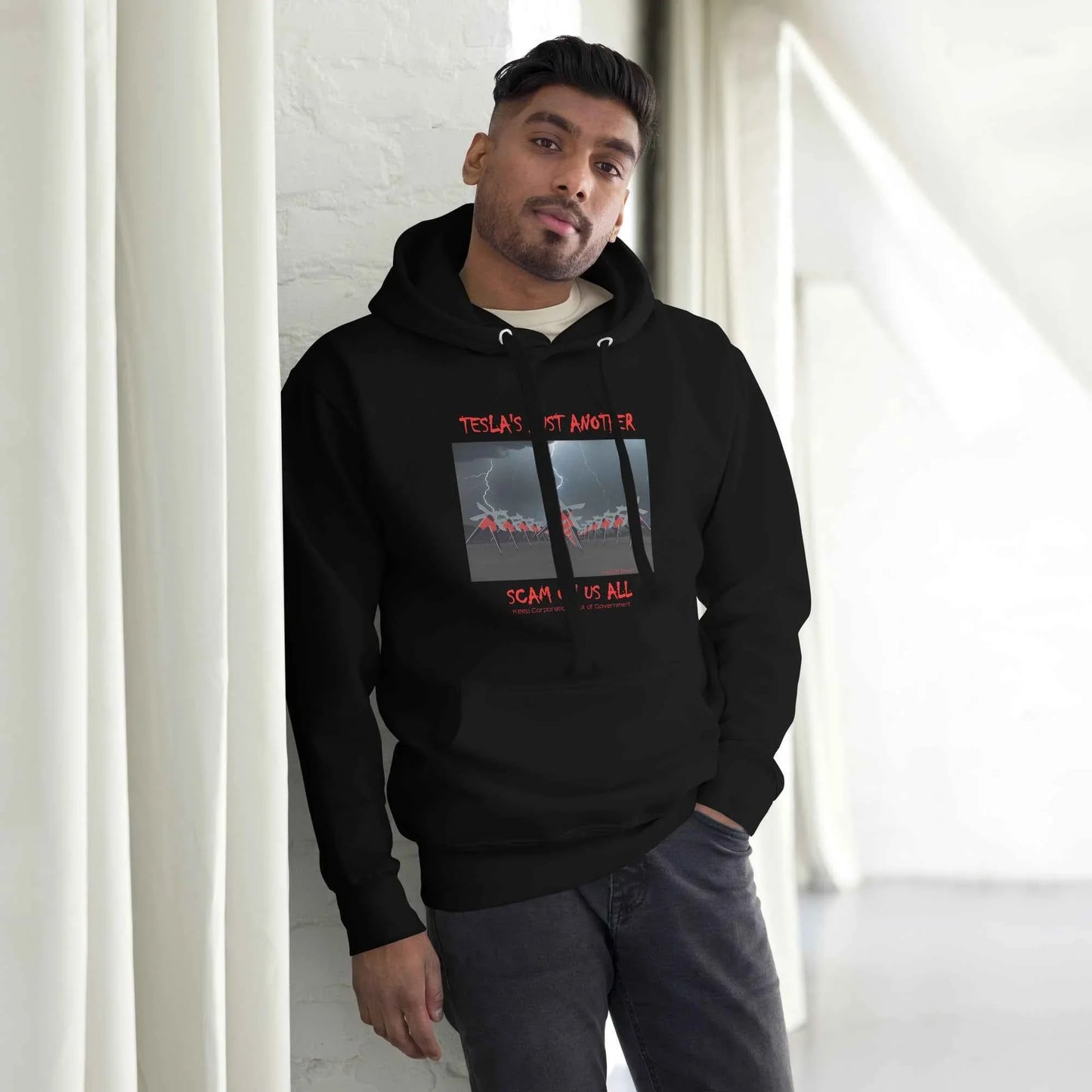 Tesla's Just Another Scam Cozy Unisex Hoodie Statement Wear - Killer Products