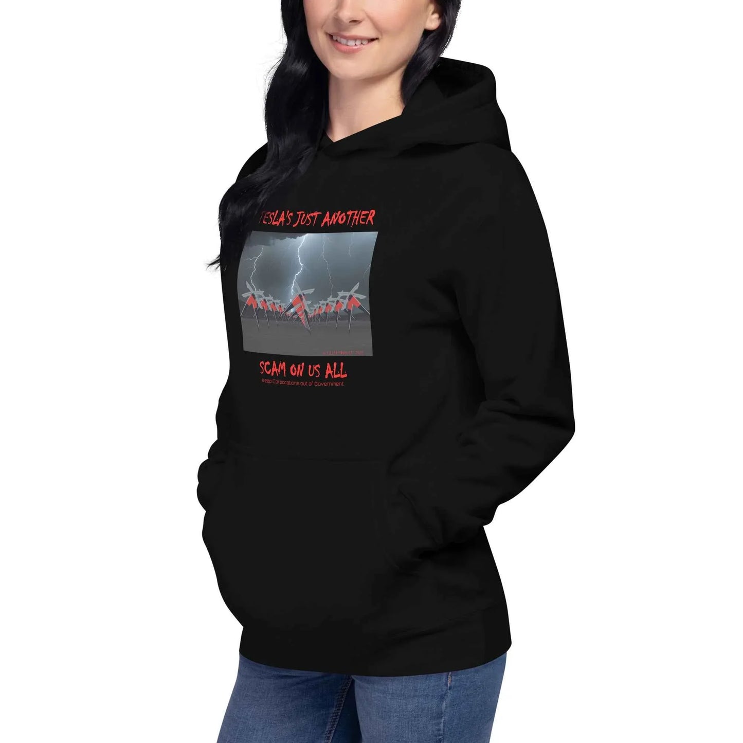 Tesla's Just Another Scam Cozy Unisex Hoodie Statement Wear - Killer Products