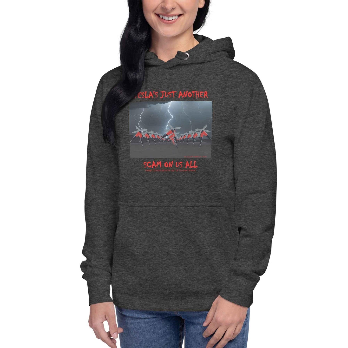 Tesla's Just Another Scam Cozy Unisex Hoodie Statement Wear - Killer Products