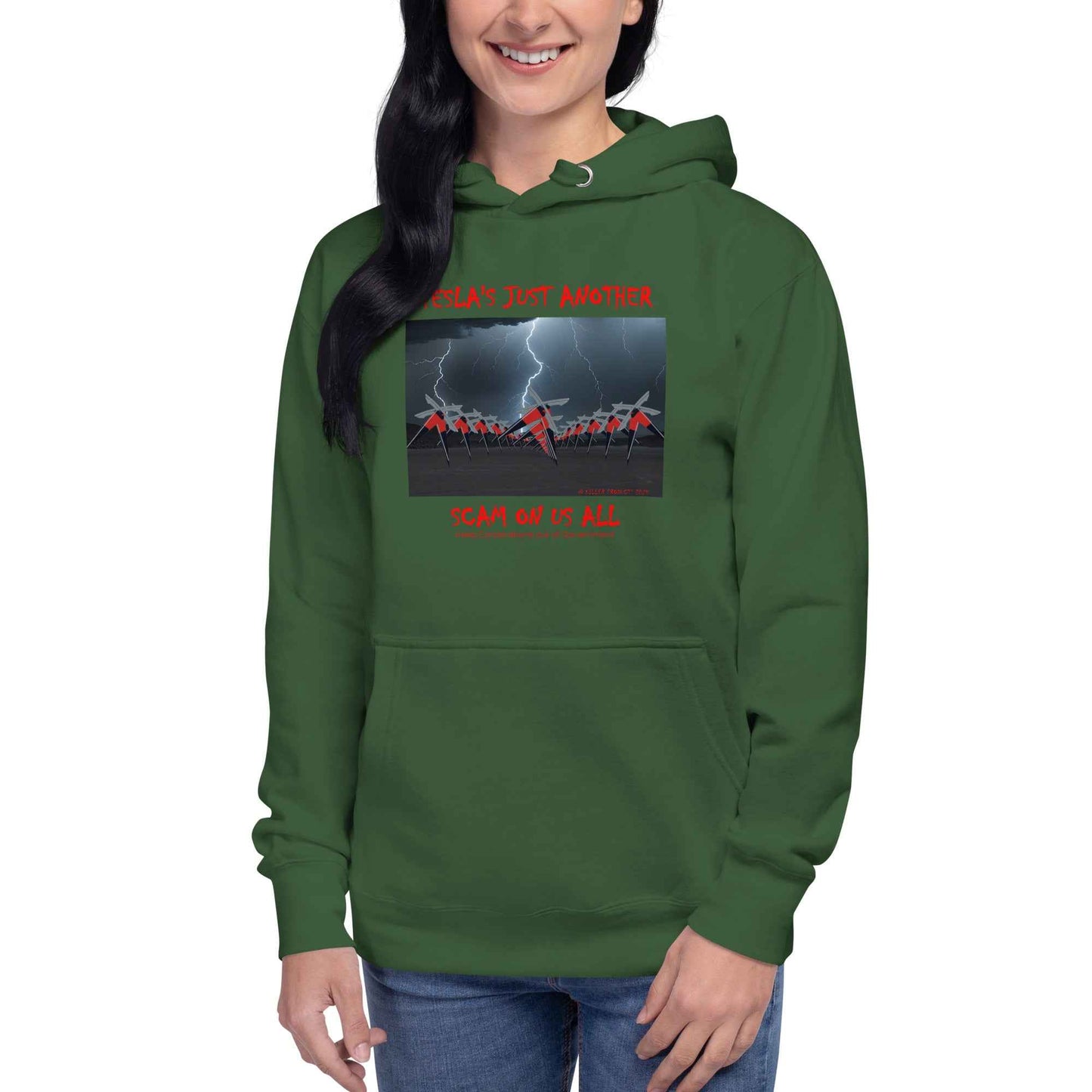Tesla's Just Another Scam Cozy Unisex Hoodie Statement Wear - Killer Products