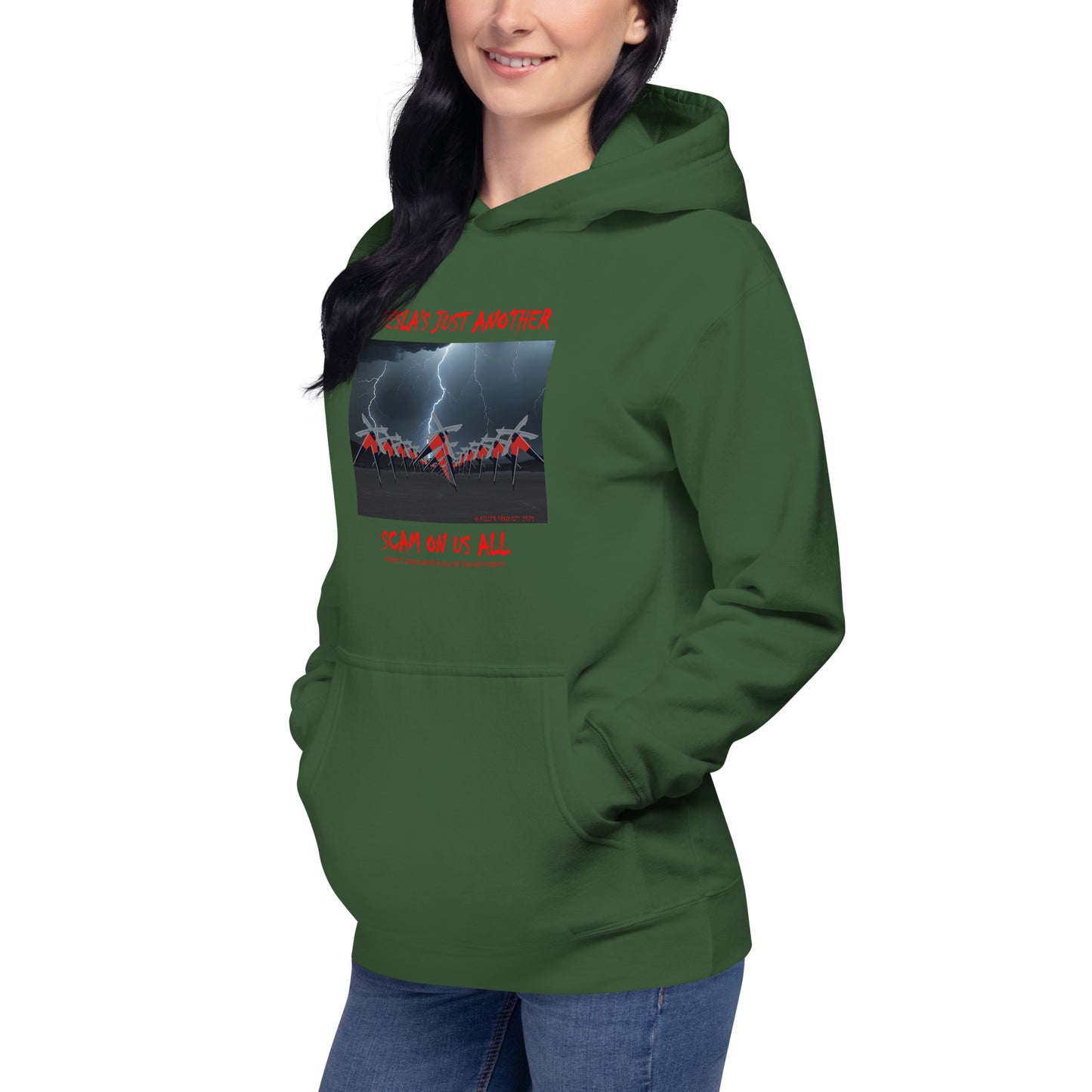 Tesla's Just Another Scam Cozy Unisex Hoodie Statement Wear - Killer Products
