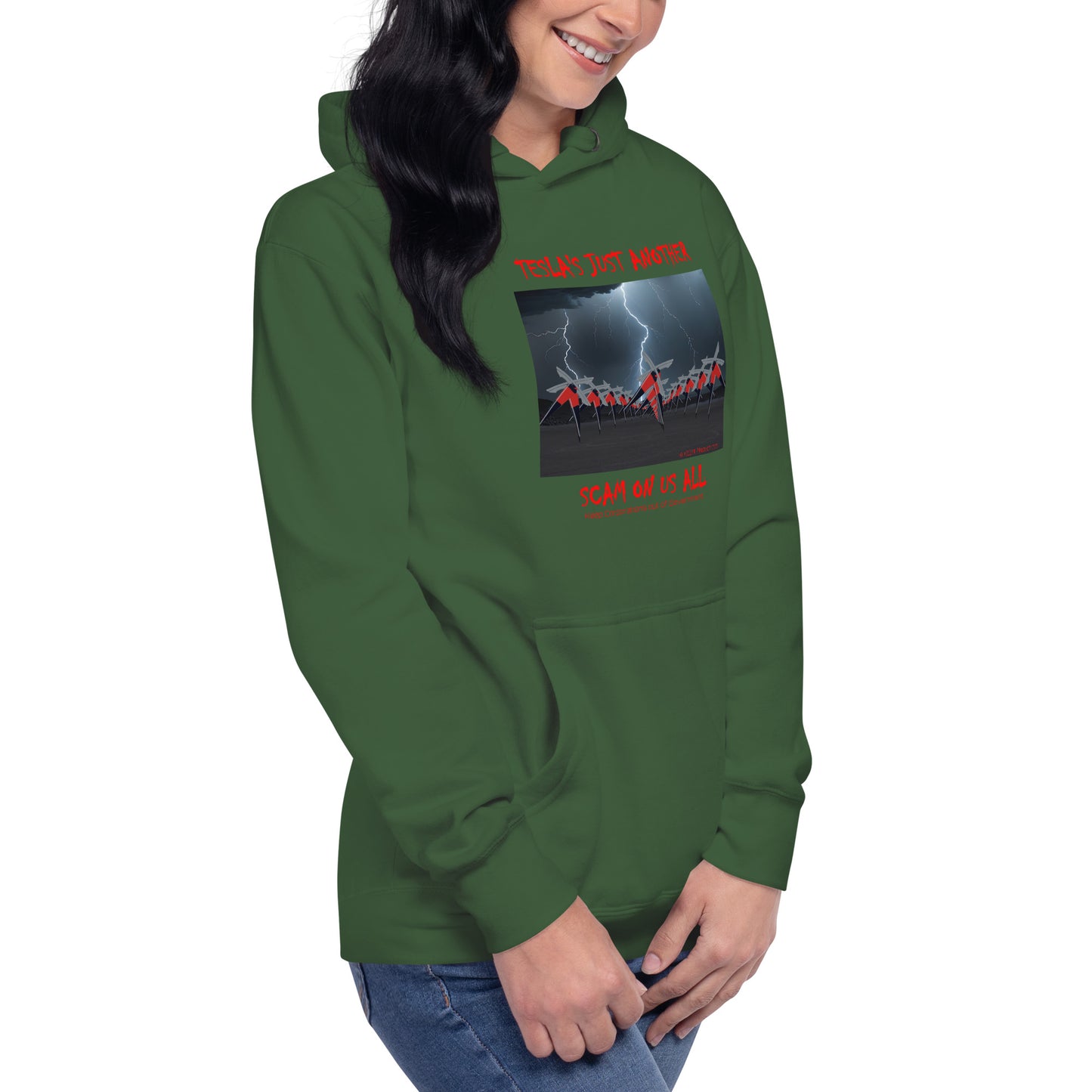 Tesla's Just Another Scam Cozy Unisex Hoodie Statement Wear - Killer Products