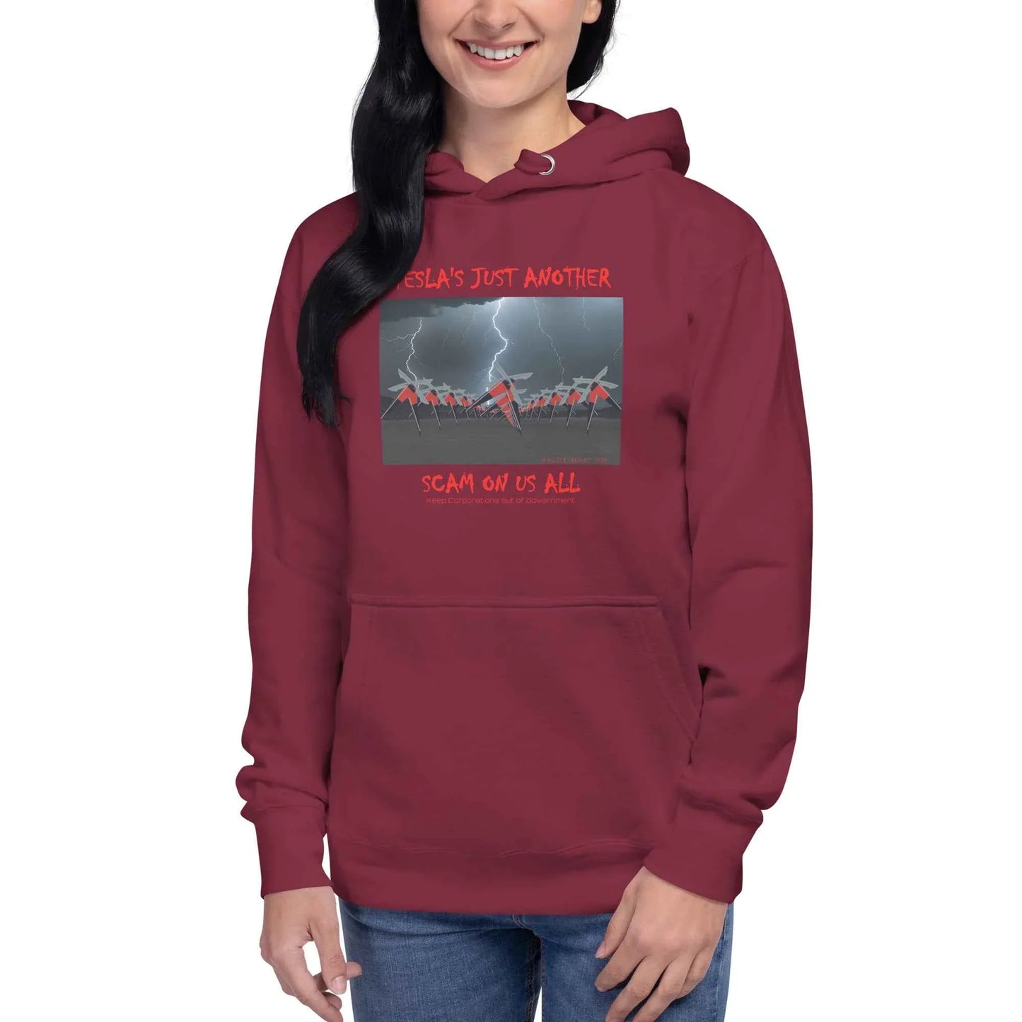 Tesla's Just Another Scam Cozy Unisex Hoodie Statement Wear - Killer Products