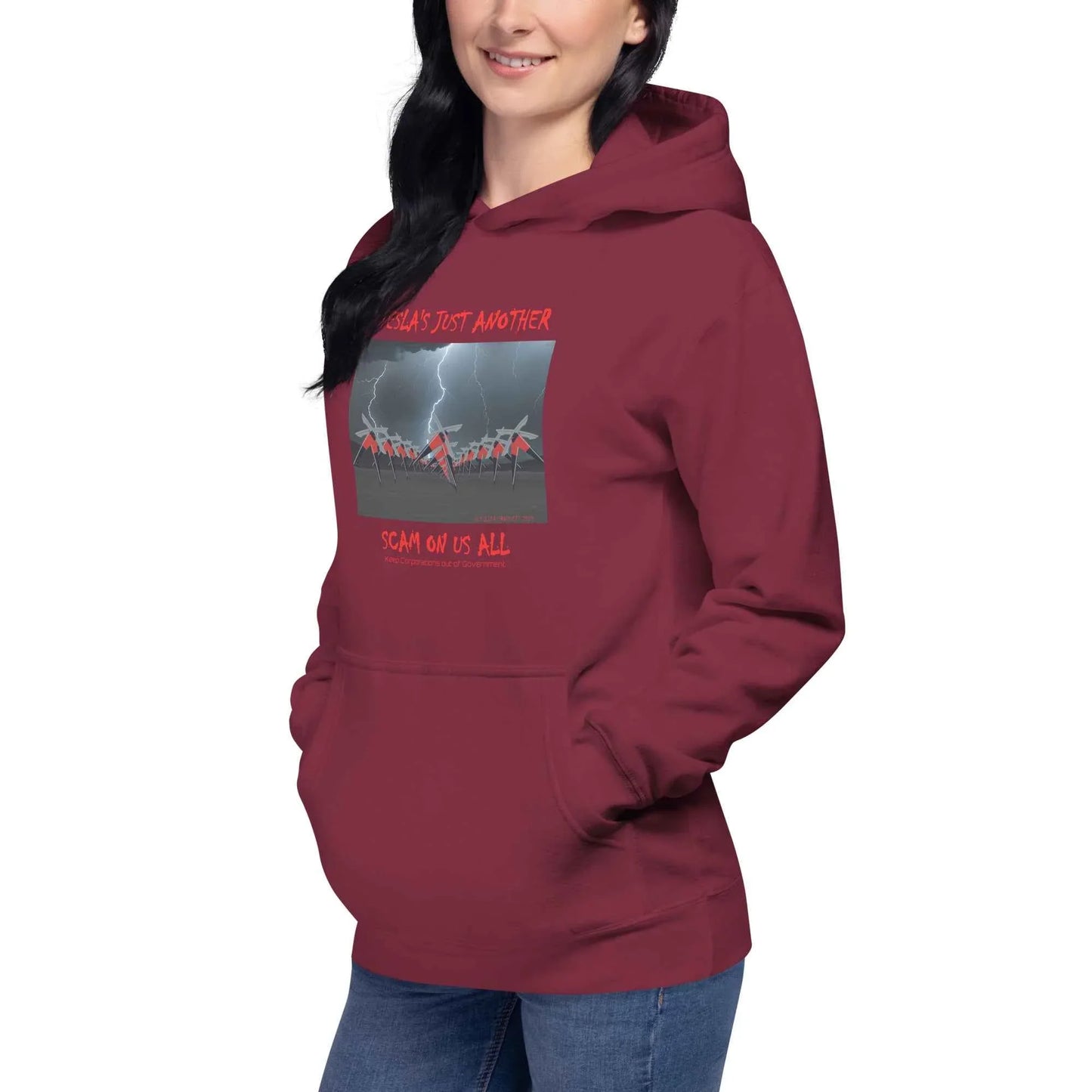 Tesla's Just Another Scam Cozy Unisex Hoodie Statement Wear - Killer Products