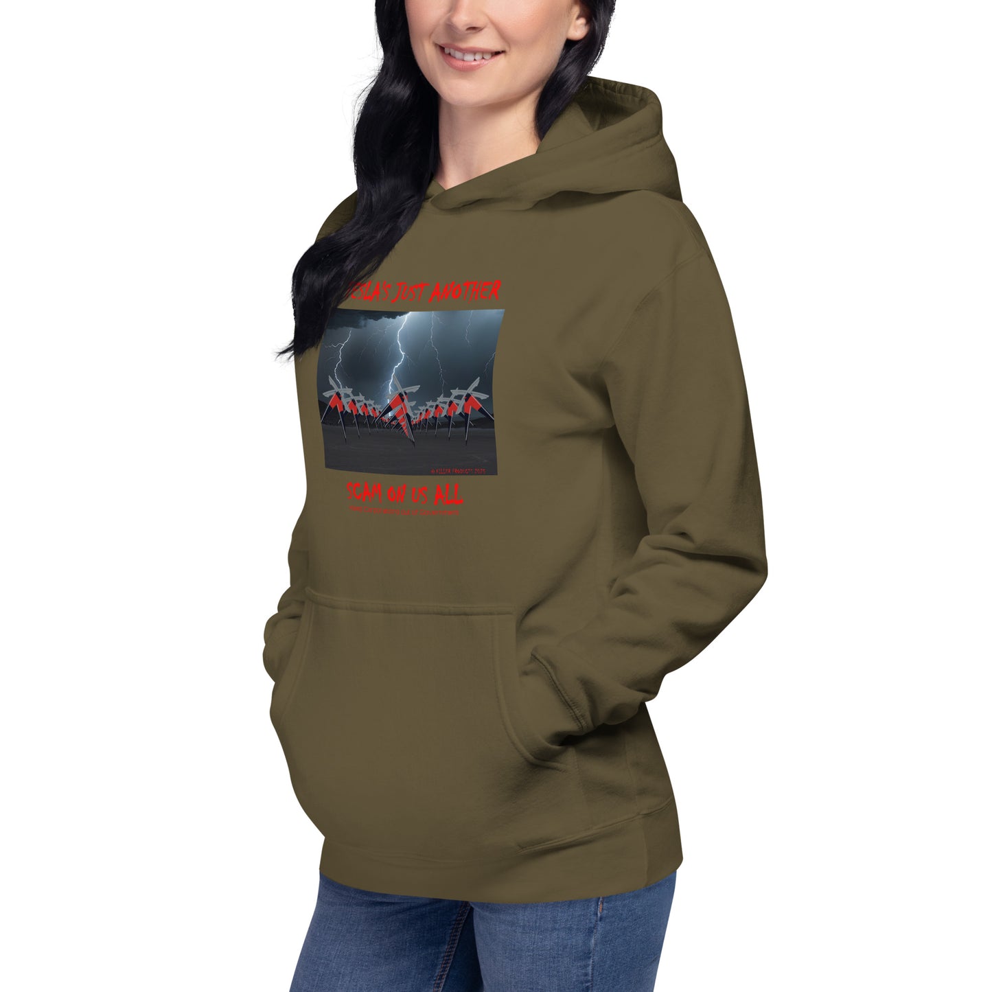 Tesla's Just Another Scam Cozy Unisex Hoodie Statement Wear - Killer Products
