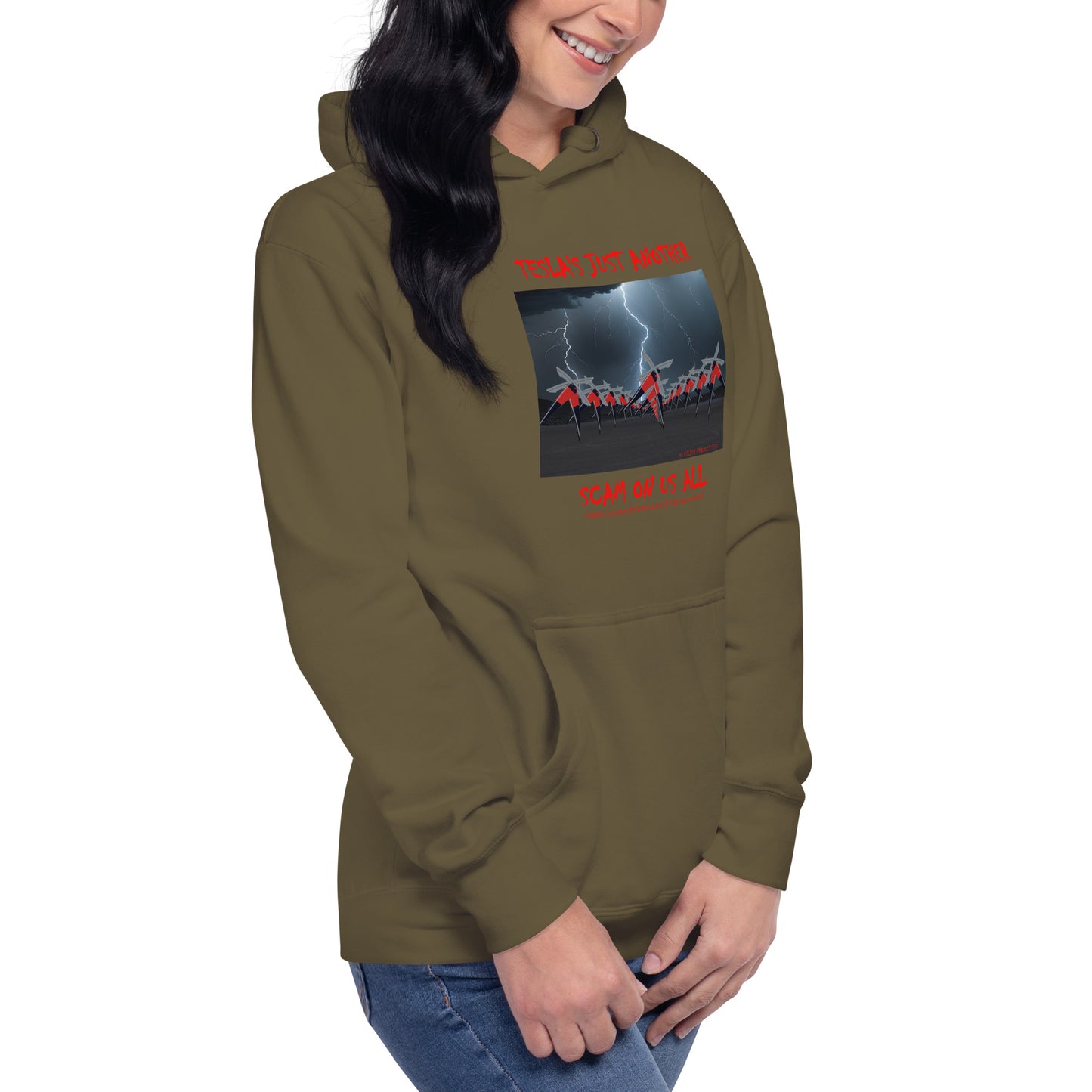 Tesla's Just Another Scam Cozy Unisex Hoodie Statement Wear - Killer Products