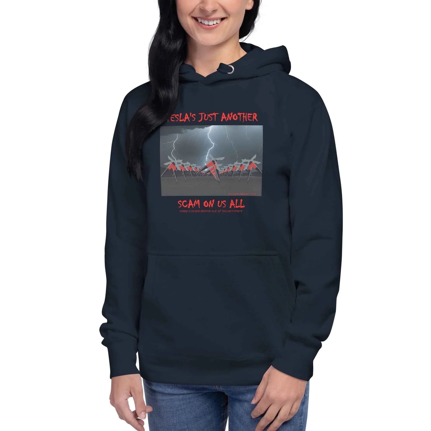 Tesla's Just Another Scam Cozy Unisex Hoodie Statement Wear - Killer Products