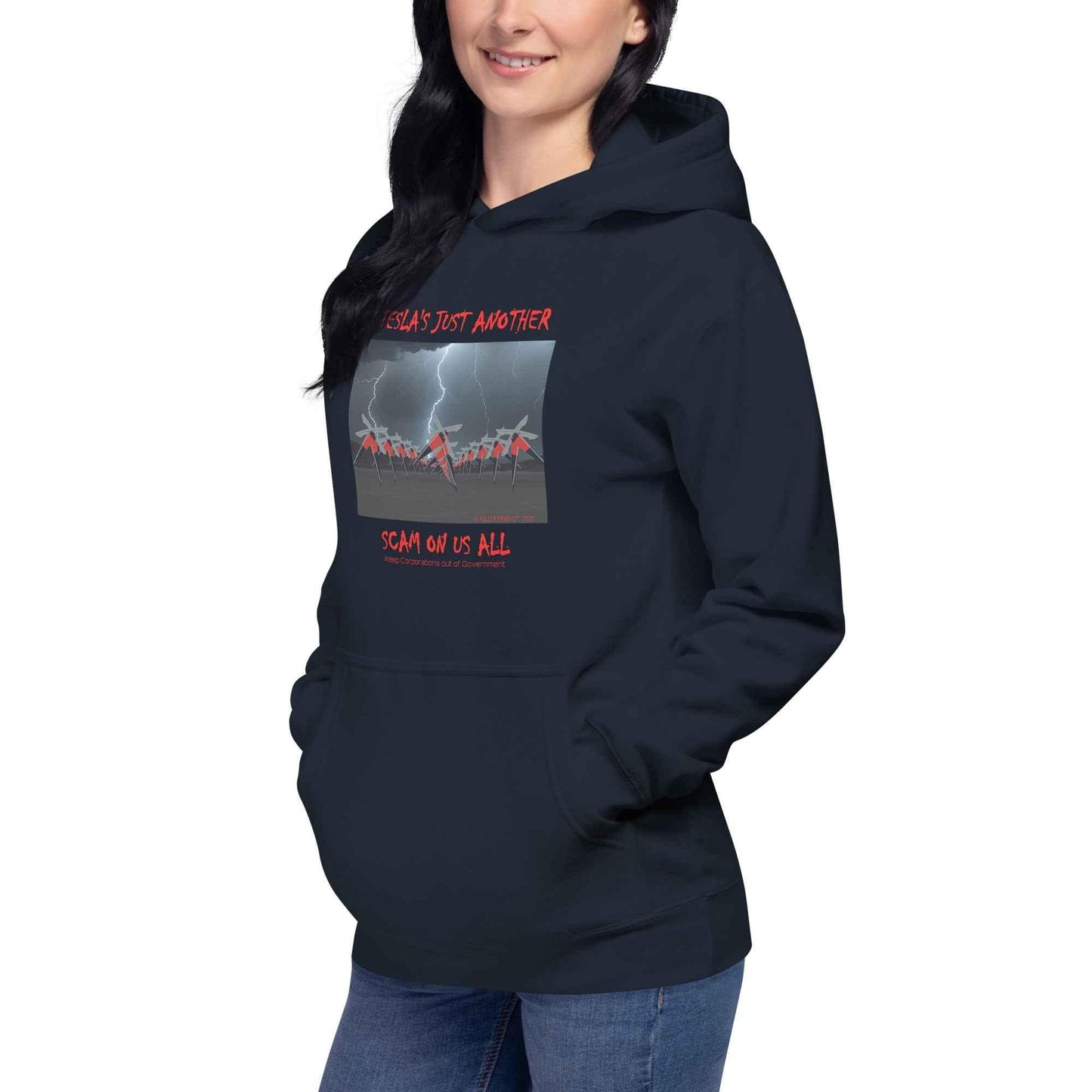Tesla's Just Another Scam Cozy Unisex Hoodie Statement Wear - Killer Products