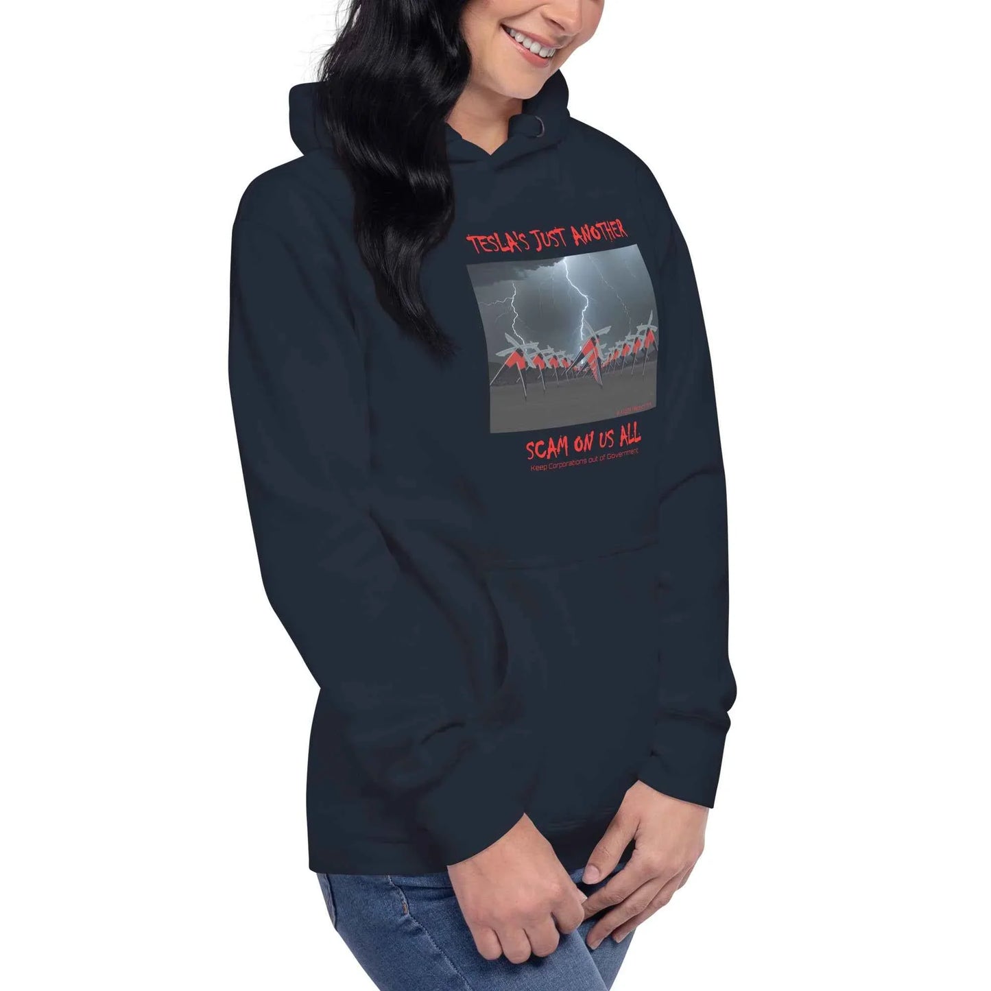 Tesla's Just Another Scam Cozy Unisex Hoodie Statement Wear - Killer Products