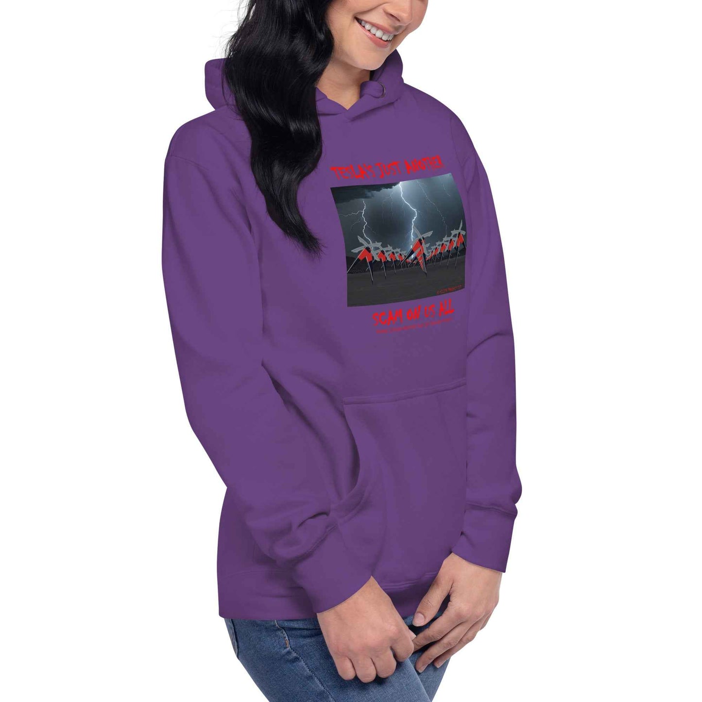 Tesla's Just Another Scam Cozy Unisex Hoodie Statement Wear - Killer Products