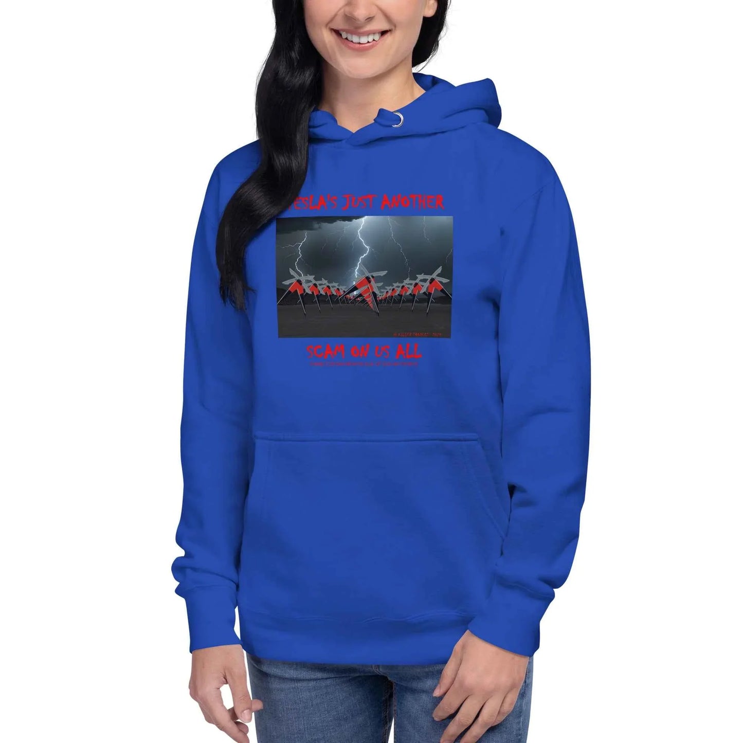 Tesla's Just Another Scam Cozy Unisex Hoodie Statement Wear - Killer Products