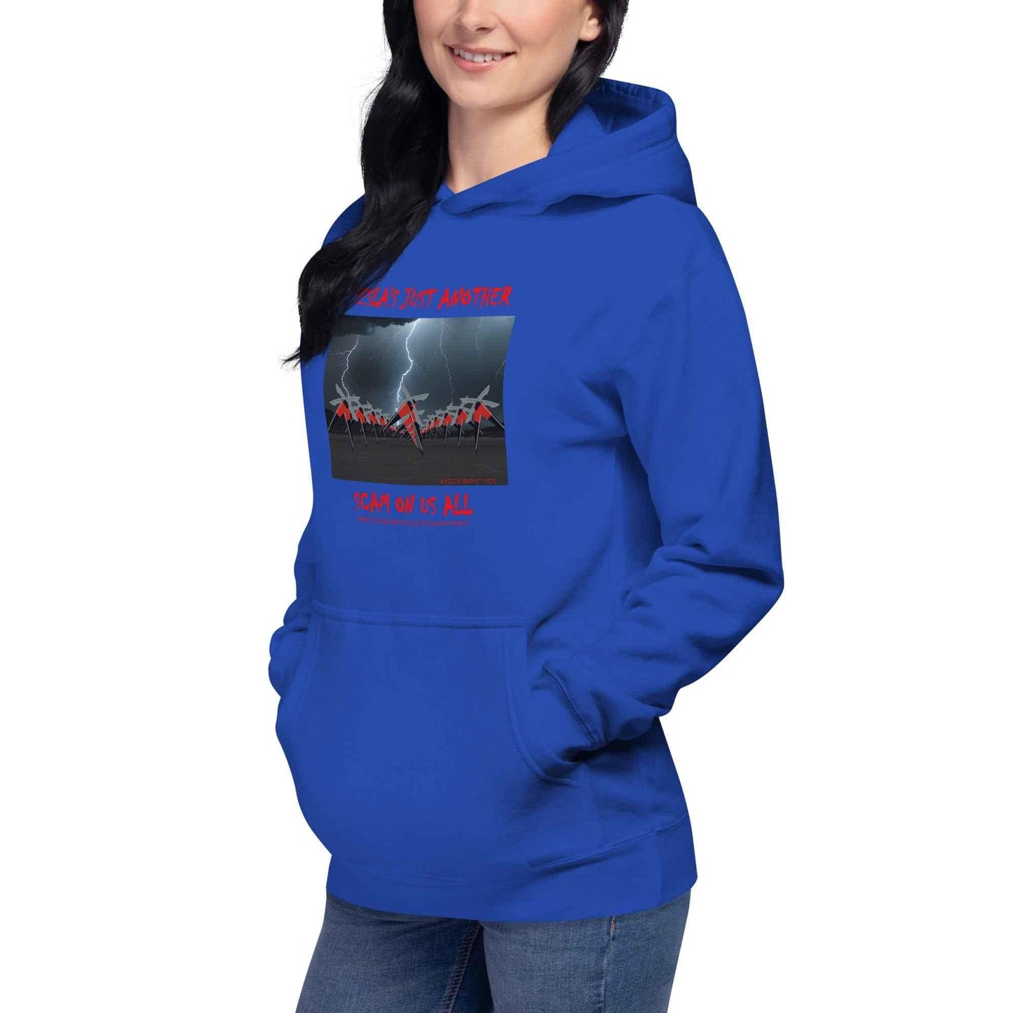 Tesla's Just Another Scam Cozy Unisex Hoodie Statement Wear - Killer Products