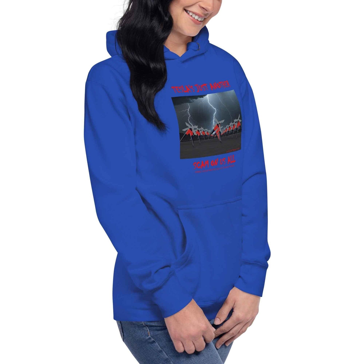 Tesla's Just Another Scam Cozy Unisex Hoodie Statement Wear - Killer Products